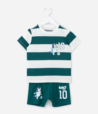 Pijama Infantil Corta con Estampa Bluey - Talle 2 a 6 años