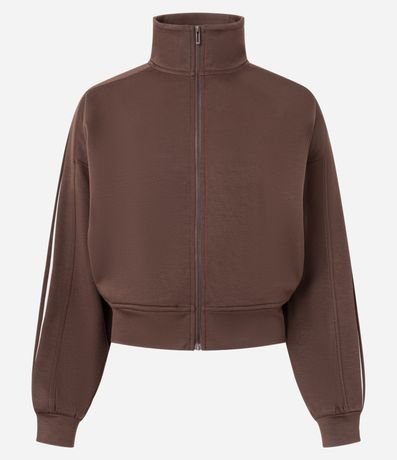 Campera Deportiva en Modal con Detalle Contrastante en las Mangas 5