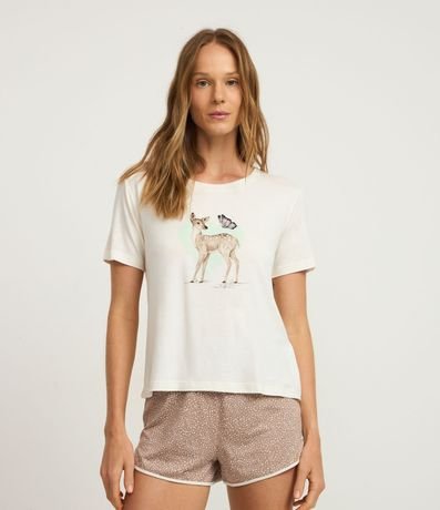 Pijama Short Doll con Estampado de Lunares