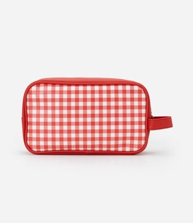 Neceser Grande en PU con Estampa de Cuadros Hello Kitty 3