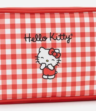 Neceser Grande en PU con Estampa de Cuadros Hello Kitty 4
