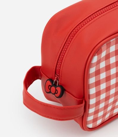 Neceser Grande en PU con Estampa de Cuadros Hello Kitty 6