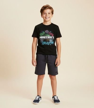 Remera Infantil con Estampa Minecraft - Talle 5 a 14  Anos