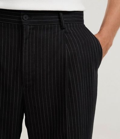 Pantalón Recto de Sastrería en Viscosa con Rayas 5
