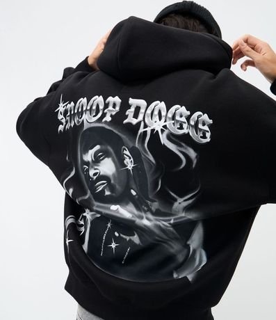 Blusao Algodón con Felpa  Estampada Snoop Dogg