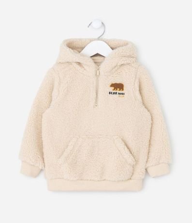 Saco Infantil en Sherpa con Bordado de Oso – Talle 1 a 6 años