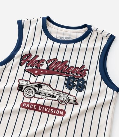 Musculosa Infantil con Tecnologia Dry Rayada Hot Wheels - Talle 4 a 10 años 4