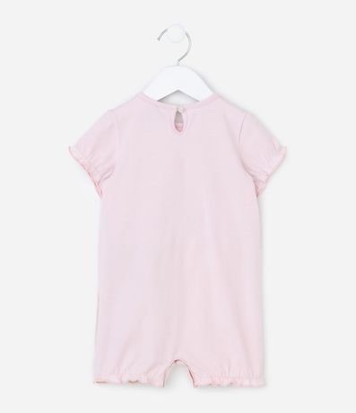 Enterito Infantil con Estampa de Gato y Conejo con Orejitas Aplicadas - Talle RN a 18 Meses 3