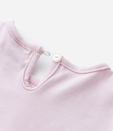 Enterito Infantil con Estampa de Gato y Conejo con Orejitas Aplicadas - Talle RN a 18 Meses 5