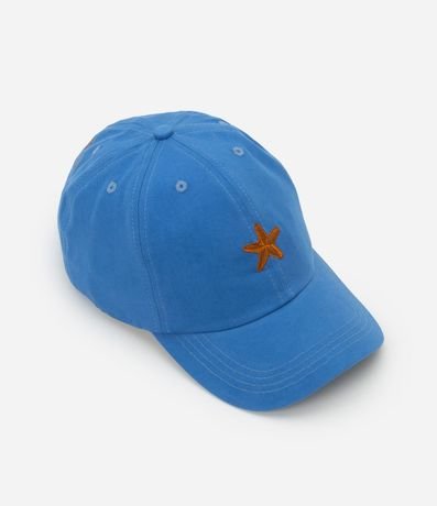 Gorra Aba Curva en Sarga con Bordado Estrella del Mar
