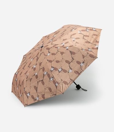 Sombrilla con Abertura Manual y Estampado de Carpincho