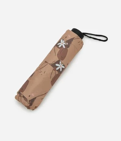 Sombrilla con Abertura Manual y Estampado de Carpincho 3