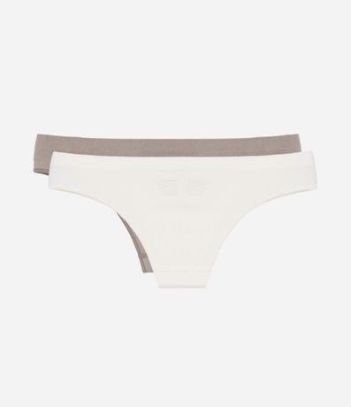 Kit 02 Bombachas Bikini Seamless Texturizadas 2