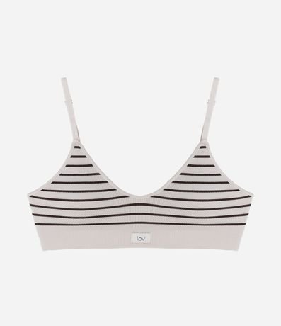 Soutien Top Texturizado con Copa Desmontable y Listrado