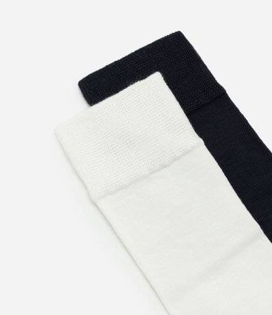 Kit 02 Medias Caña Larga en Poliamida con Bambú 4