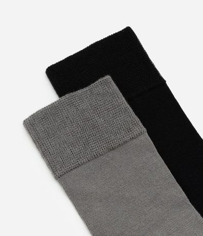 Kit 02 Medias Caña Larga en Poliamida con Bambú 4