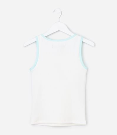 Musculosa Infantil en Rib con Bordado Playera - Talle 5 a 14 años 2