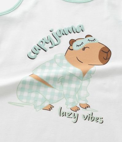 Pijama corto Infantil con Estampa de Carpincho - Tam  5 al 14 años 11