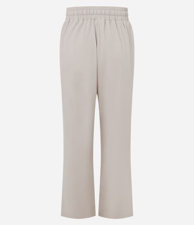 Pantalón Recto en Microfibra con Lazo en la Cintura 6