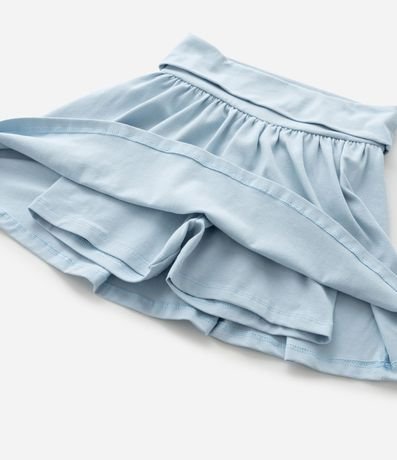 Short Pollera Infantil con Cintura Dobrado - Talle 5 a 14 años 6