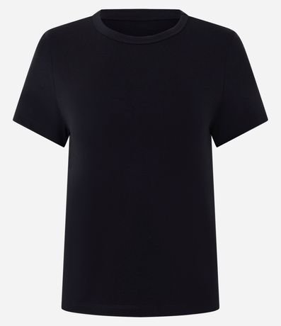 Blusa Slim Básica en Algodón Peruano con Cuello Redondo 2