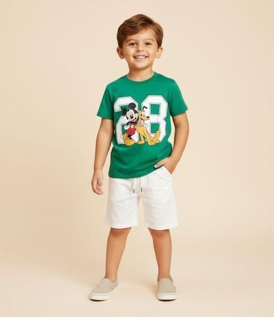 Remera Infantil Relaxed con Estampa de Mickey y Pluto - Talle 1 a 6 años