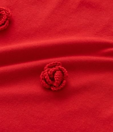 Remera Box Infantil con Aplicación de Flores en Ganchillo - Talle 5 a 14 años 5