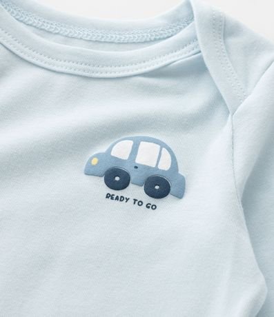 Body Infantil con Estampa de Carrito - Talle 0 a 18 Meses 6