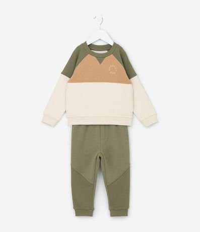 Conjunto Infantil en Algodón con Lettering Bordado – Talle 1 a 5 años