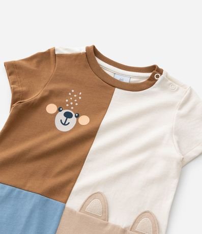 Enterito Infantil con Estampa de animalitos - Talle 0 a 18 meses 5