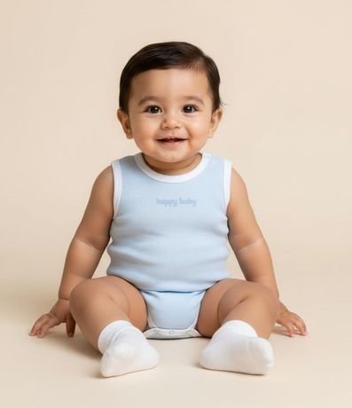Body Infantil en Rib Happy Baby - Talle 0 a 18 Meses