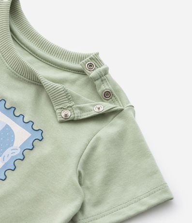 Remera Infantil con Estampa de Playa - Talle 0 a 18 Meses 5