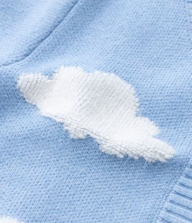 Cardigan Infantil en Viscosa de Nube con Chenille - Talle 5 A 14 años 4