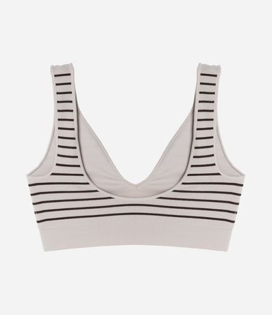Soutien Top con Copa Desmontable y Estampado Rayada 2