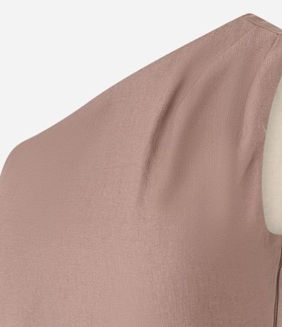 Blusa Sastre Hombro Único en Viscosa con Regulador Lateral 6