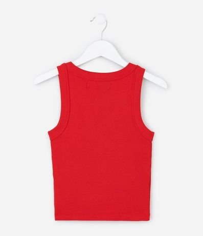 Musculosa Cropped Infantil en Rib - Talle 5 a 14 años 3