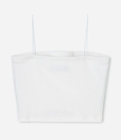 Top Recto Infantil con Bretel Canelado - Talle 7 a 14 años 3