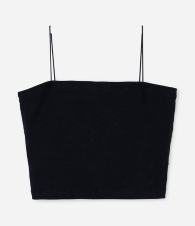 Top Recto Infantil con Bretel Canelado - Talle 7 a 14 años 2