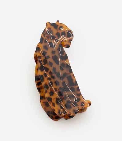 Pinza para el Pelo con Forma de Leopardo