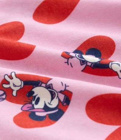Pijama Corto Infantil con Estampa de Corazones y Minnie - Talle 5 a 14 años 6