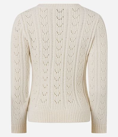 Blusa en Punto con Botones y Volado en la parte baja 3