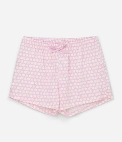 Pijama corto Infantil con Estampa de Flores y Carpincho - Talle 5 a 16 años 4