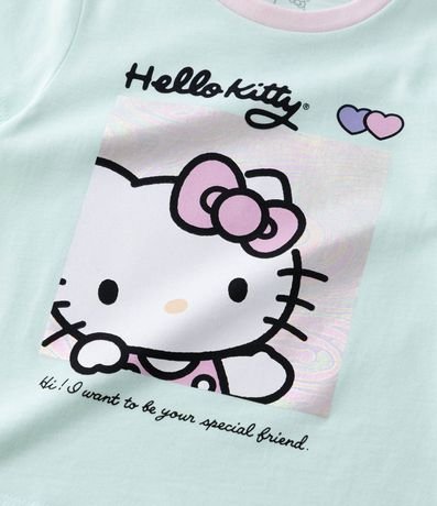 Pijama Corto Infantil en Algodón con Estampa Hello Kitty – Talle 2 a 6 años 9