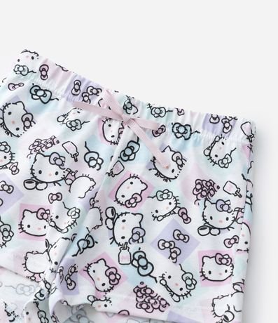 Pijama Corto Infantil en Algodón con Estampa Hello Kitty – Talle 2 a 6 años 6