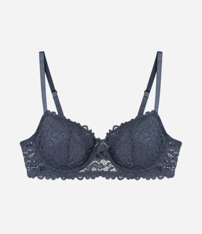 Soutien con Aro Sin Copa en Encaje Floral 4