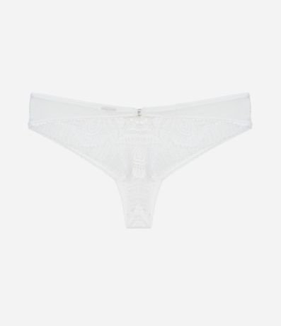 Bombacha Bikini Hilo en Encaje Floral 5