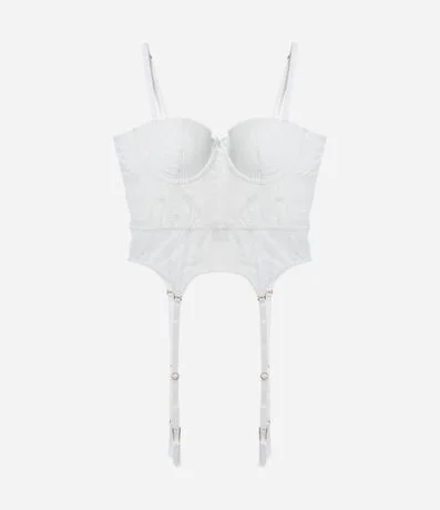 Corset con Copa en Encaje Floral 1