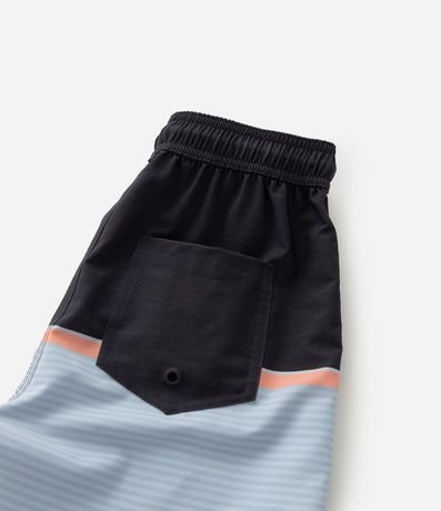 Bermuda de Baño Infantil con Bloque de Color - Talle 5 a 14 años 5