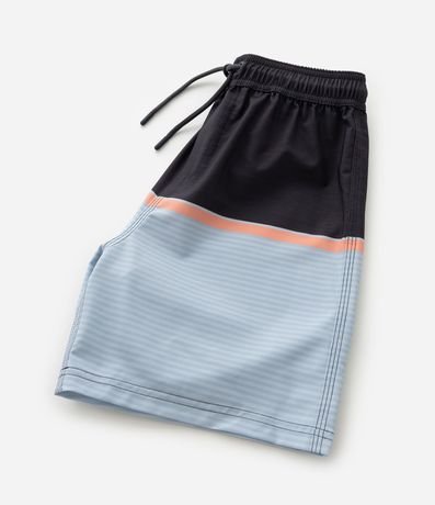 Bermuda de Baño Infantil con Bloque de Color - Talle 5 a 14 años 6