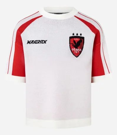 Camisa en Acrílico con Efecto Punto con Estampado Lettering 5